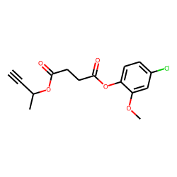 Succinic acid, but-3-yn-2-yl 4-chloro-2-methoxyphenyl ester