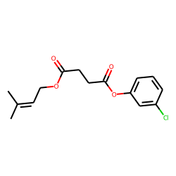 Succinic acid, 3-methylbut-2-en-1-yl 3-chlorophenyl ester