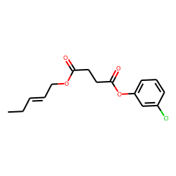 Succinic acid, 3-chlorophenyl cis-pent-2-en-1-yl ester
