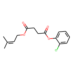 Succinic acid, 3-methylbut-2-en-1-yl 2-chlorophenyl ester
