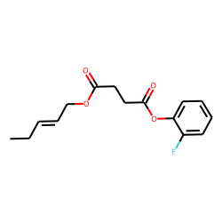 Succinic acid, 2-fluorophenyl cis-pent-2-en-1-yl ester