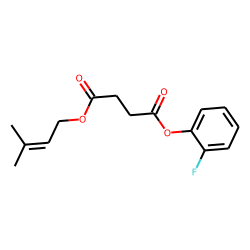 Succinic acid, 3-methylbut-2-en-1-yl 2-fluorophenyl ester
