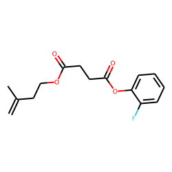 Succinic acid, 2-fluorophenyl 3-methylbut-3-en-1-yl ester