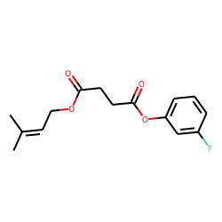 Succinic acid, 3-methylbut-2-en-1-yl 3-fluorophenyl ester