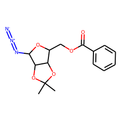 Ribofuranose, 1-azido-1-deoxy-2,3-o-isopropylidene-, benzoate