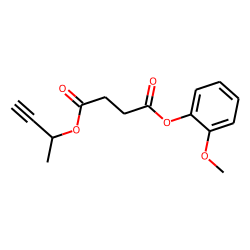 Succinic acid, but-3-yn-2-yl 2-methoxyphenyl ester