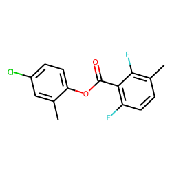 2,6-Difluoro-3-methylbenzoic acid, 4-chloro-2-methylphenyl ester