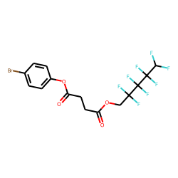 Succinic acid, 2,2,3,3,4,4,5,5-octafluoropentyl 4-bromophenyl ester
