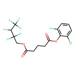 Glutaric acid, 2-chloro-6-fluorophenyl 2,2,3,4,4,4-hexafluorobutyl ester