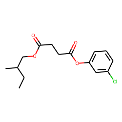 Succinic acid, 3-chlorophenyl 2-methylbutyl ester