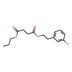 Succinic acid, 3-chlorophenethyl propyl ester