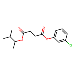 Succinic acid, 3-methylbut-2-yl 3-chlorophenyl ester