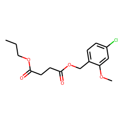 Succinic acid, 2-methoxy-4-chlorobenzyl propyl ester