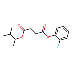 Succinic acid, 3-methylbut-2-yl 2-fluorophenyl ester