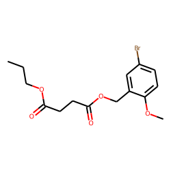 Succinic acid, 5-bromo-2-methoxybenzyl propyl ester