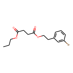 Succinic acid, 3-bromophenethyl propyl ester