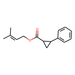Cyclopropanecarboxylic acid, trans-2-phenyl-, 3-methylbut-2-en-1-yl ester