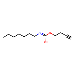 Carbonic acid, monoamide, N-heptyl-, but-3-yn-1-yl ester