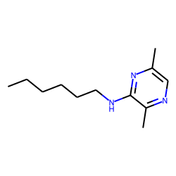 2-(N-n-hexylamino)-3,6-dimethyl pyrazine