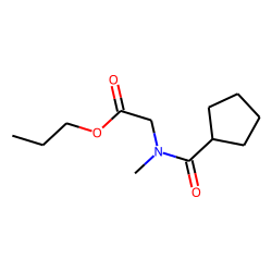 Sarcosine, N-(cyclopentylcarbonyl)-, propyl ester