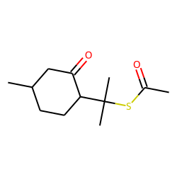 S-(2-((1R,4S)-4-methyl-2-oxocyclohexyl)propan-2-yl) ethanethioate, rel-