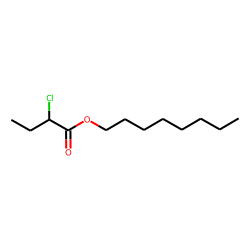Butanoic acid, 2-chloro, octyl ester