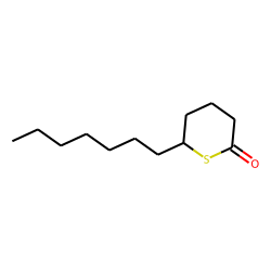 6-heptyltetrahydro-2H-thiopyran-2-one