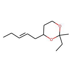 1,3-Dioxane, 2-ethyl-2-methyl-4-(2-pentenyl), 2S,4R