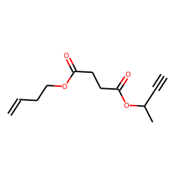 Succinic acid, but-3-yn-2-yl but-3-en-1-yl ester