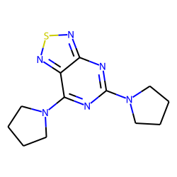 [1,2,5]-Thiadiazolo[3,4-d]pyrimidine, 5,7-dipyrrolidin-1-yl-