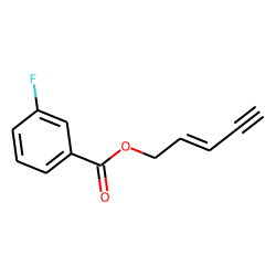 3-Fluorobenzoic acid, pent-2-en-4-ynyl ester