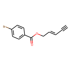4-Bromobenzoic acid, pent-2-en-4-ynyl ester