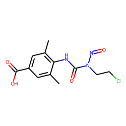 Benzoic acid, 4-[3-(2-chloroethyl)-3-nitrosoureido]-3,5-dimethyl-