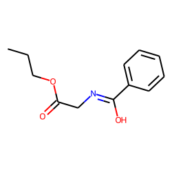 Glycine, N-benzoyl, propyl ester