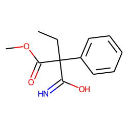 Malonamic acid, 2-ethyl-2-phenyl-, methyl ester