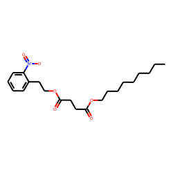 Succinic acid, 2-nitrophenethyl nonyl ester