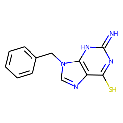 9H-purine-6(1h)-thione, 2-amino-9-benzyl-