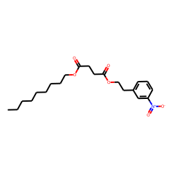Succinic acid, 2-(3-nitrophenyl)ethyl nonyl ester