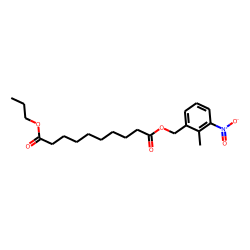 Sebacic acid, 2-methyl-3-nitrobenzyl propyl ester