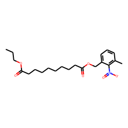 Sebacic acid, 3-methyl-2-nitrobenzyl propyl ester