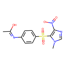 Imidazol-5-yl,1-methyl-4-nitro-p-acetamidophenyl,sulfone