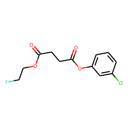 Succinic acid, 3-chlorophenyl 2-fluoroethyl ester