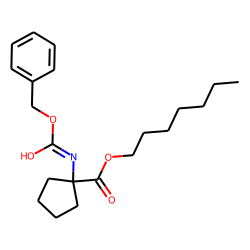 1-Aminocyclopentanecarboxylic acid, N-(benzyloxycarbonyl)-, heptyl ester