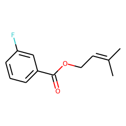 3-Fluorobenzoic acid, 3-methylbut-2-enyl ester