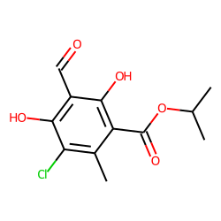 Isopropyl 3-chloro-5-formyl-4,6-dihydroxy-2-methylbenzoate