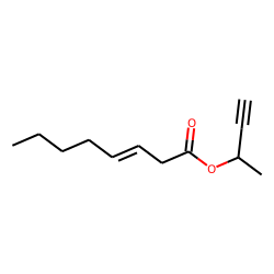 Oct-3-enoic acid, but-3-yn-2-yl ester