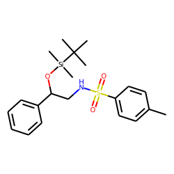 N-(2-Hydroxy-2-phenyl-ethyl)-4-methyl-benzenesulfonamide, tert.-butyldimethylsilyl ether