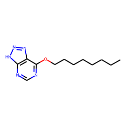 Triazolo [4,5-d] pyrimidine, 3h-v-, 7-(octyloxy)-