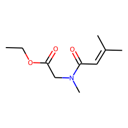 Sarcosine, N-(3-methylbut-2-enoyl)-, ethyl ester
