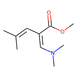 2-Dimethylaminomethylene-4-methyl-3-pentenoic acid, methyl ester